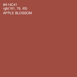 #A14C41 - Apple Blossom Color Image